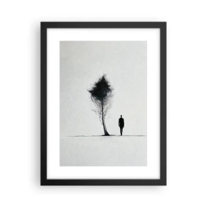 Póster en marco negro - Todos deambulamos alguna vez - 30x40 cm