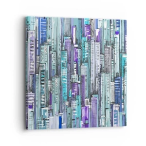 Cuadro sobre lienzo - Impresión de Imagen - Azul del cielo - 30x30 cm