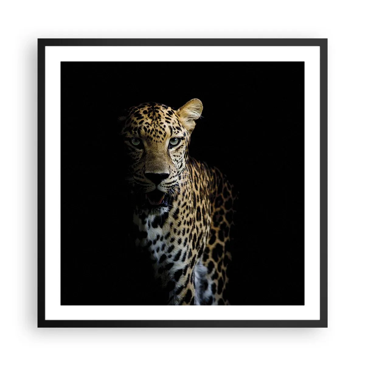 Póster en marco negro - Belleza oscura - 60x60 cm