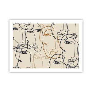 Póster - Retrato multiplicado - 70x50 cm