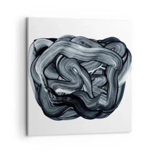 Cuadro sobre lienzo - Impresión de Imagen - No es tan sencillo - 50x50 cm