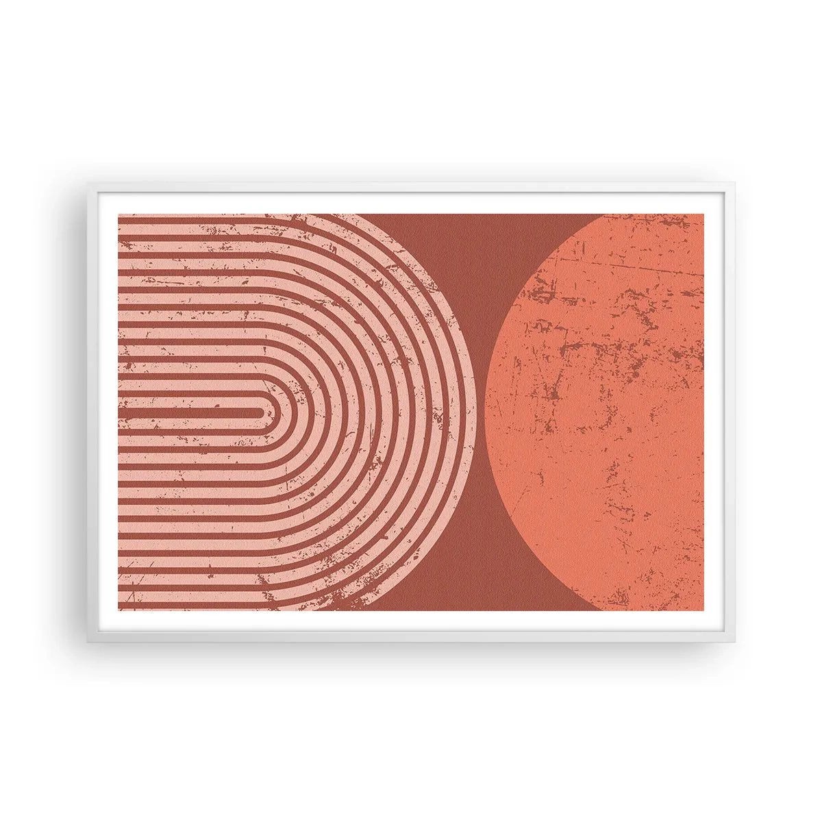 Póster en marco blanco - Estrecha relación - 100x70 cm