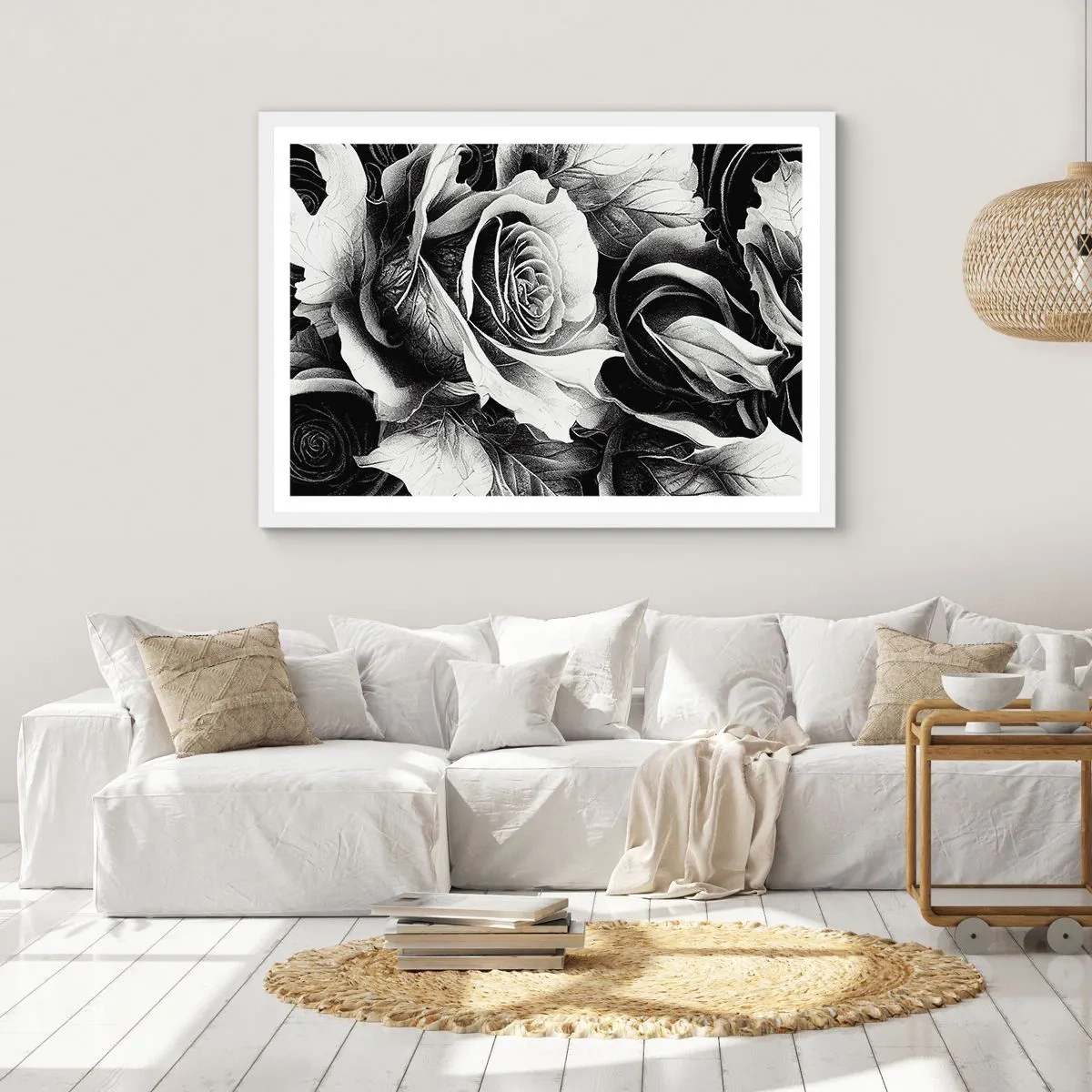 Póster en marco blanco - Siempre como una reina - 40x30 cm