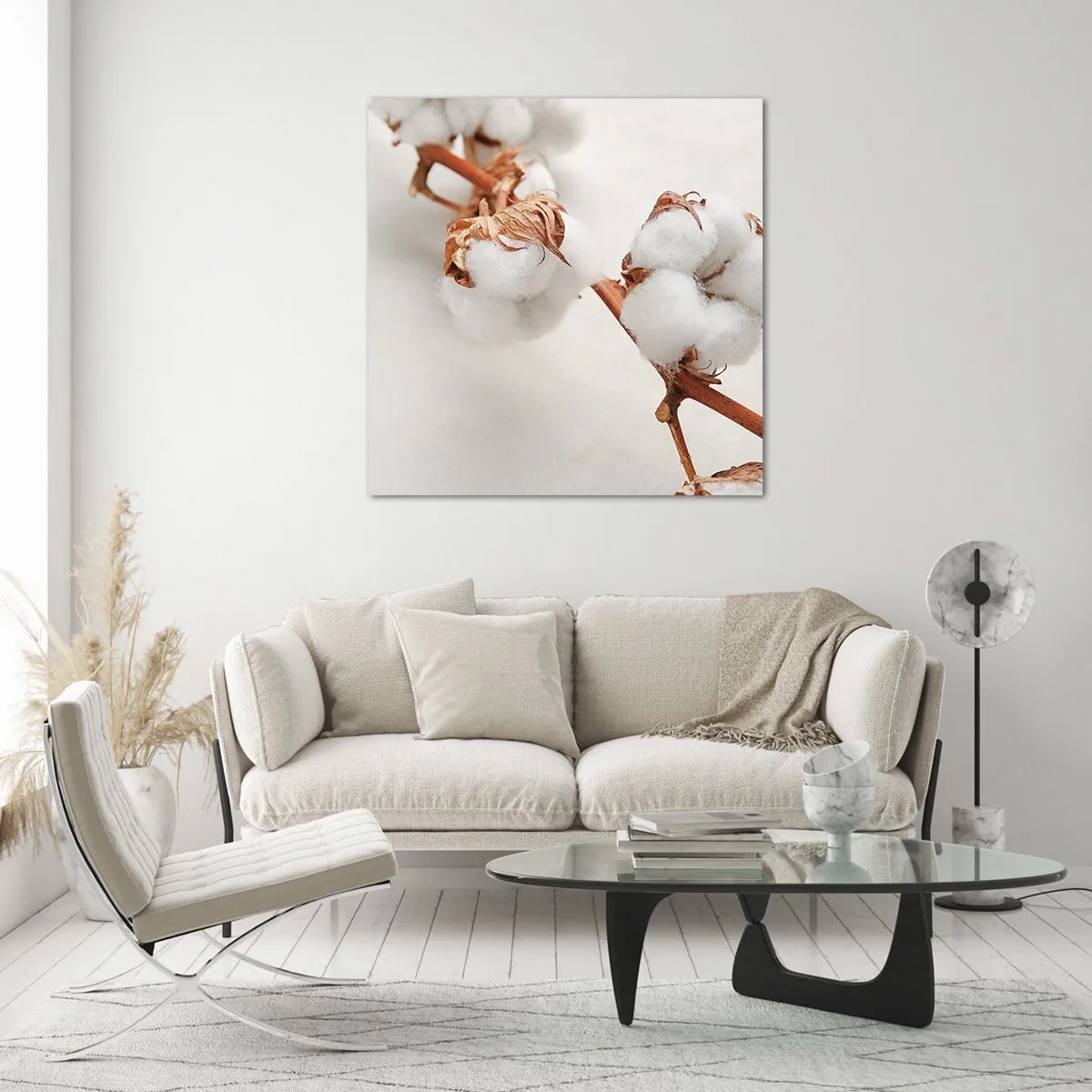 Cuadro sobre vidrio - Impresiones sobre Vidrio - Un suave tacto - 40x40 cm