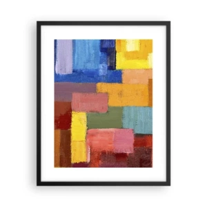 Póster en marco negro - Cada una diferente, todas coloridas - 40x50 cm