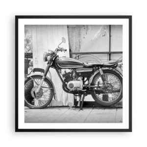 Póster en marco negro - Los clásicos por encima de todo - 60x60 cm