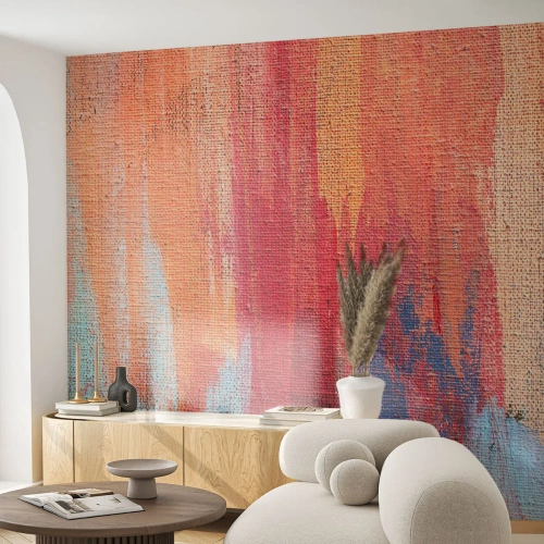 Fotomural Standard Eco - Trazos de arco iris - Abstracción, Pedazo, Cuadro - 200x140 cm