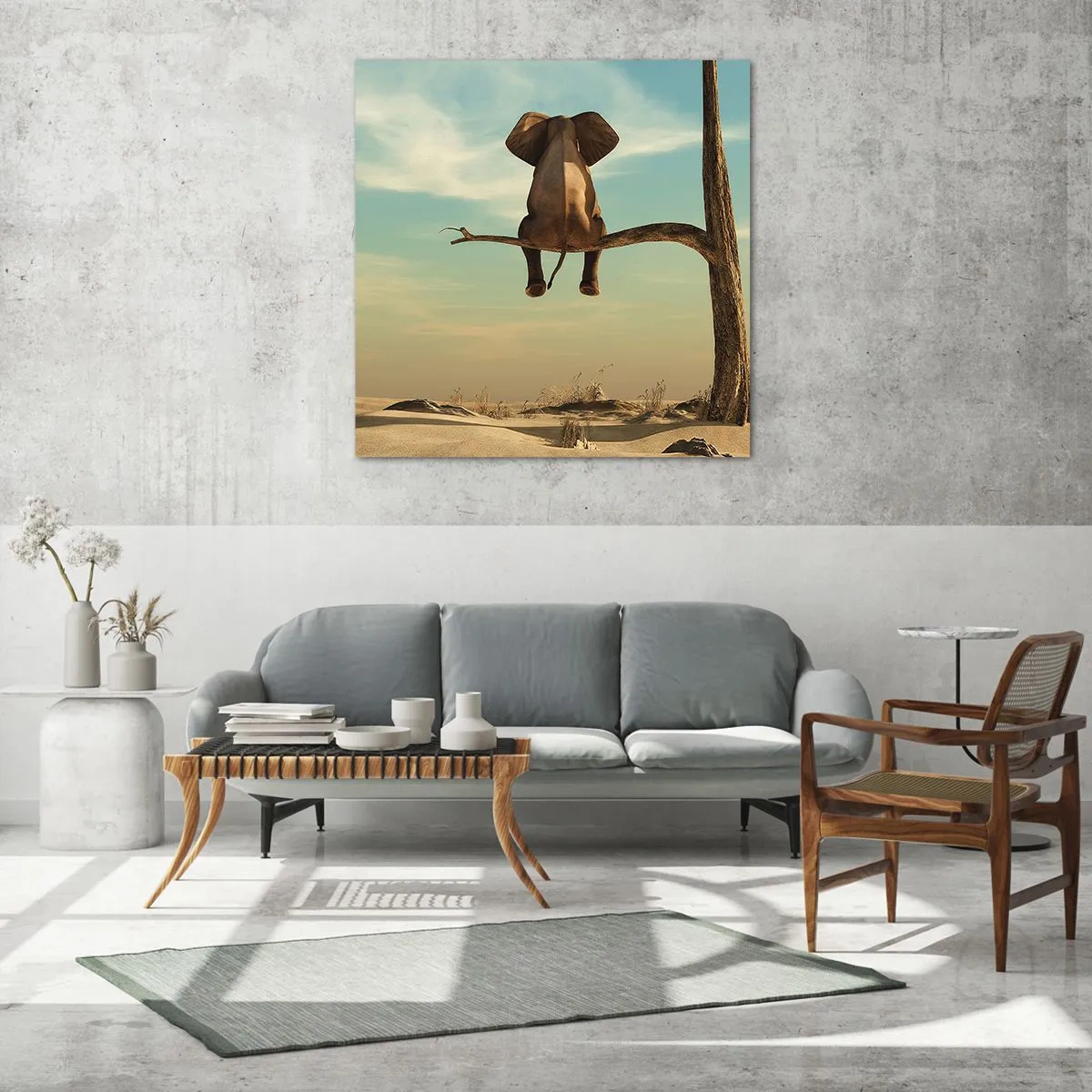 Cuadro sobre vidrio - Impresiones sobre Vidrio - Un nuevo punto de vista - 70x70 cm