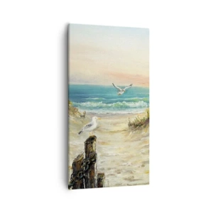Cuadro sobre lienzo - Impresión de Imagen - Un retiro ventoso - 55x100 cm