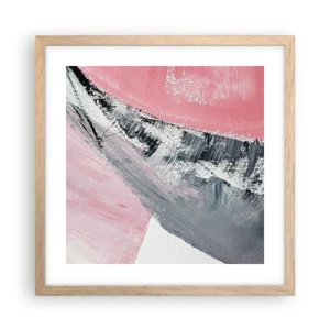 Póster en marco roble claro - Composición a juego - 40x40 cm