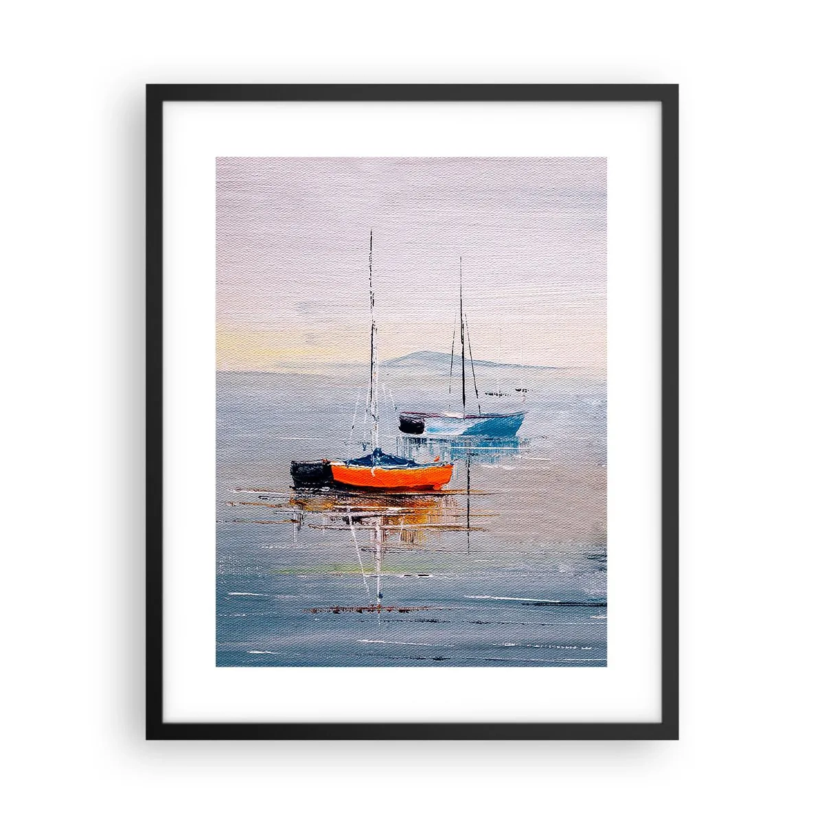 Póster en marco negro - Un más que merecido descanso - 40x50 cm