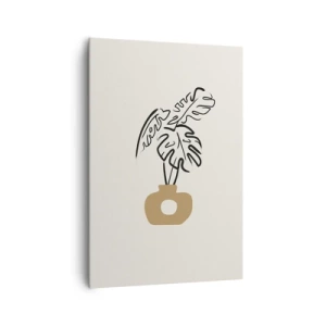 Cuadro sobre lienzo - Impresión de Imagen - Monstera - un adorno para el hogar - 70x100 cm
