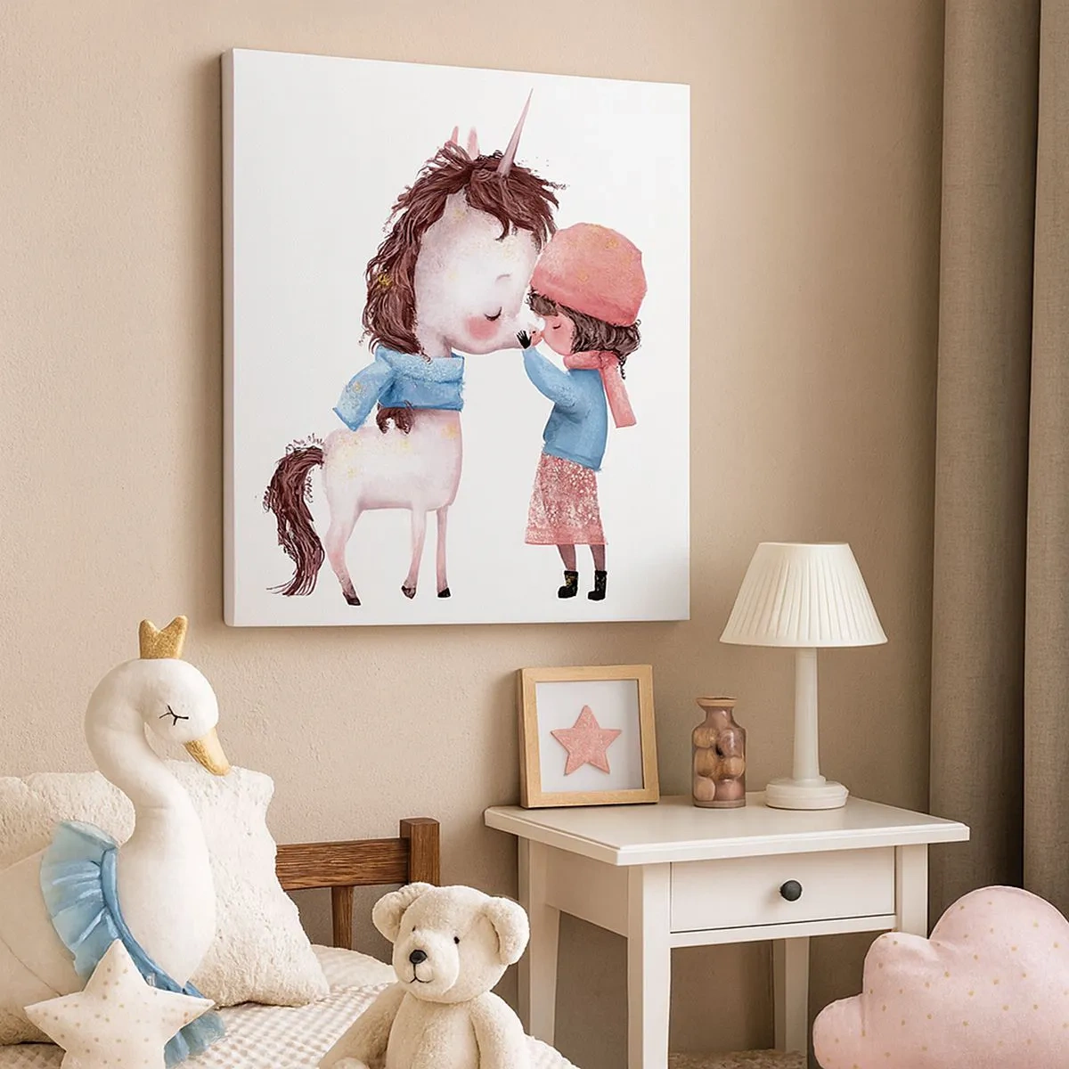 Cuadro sobre lienzo - Impresión de Imagen - Un cuento de invierno - 30x30 cm