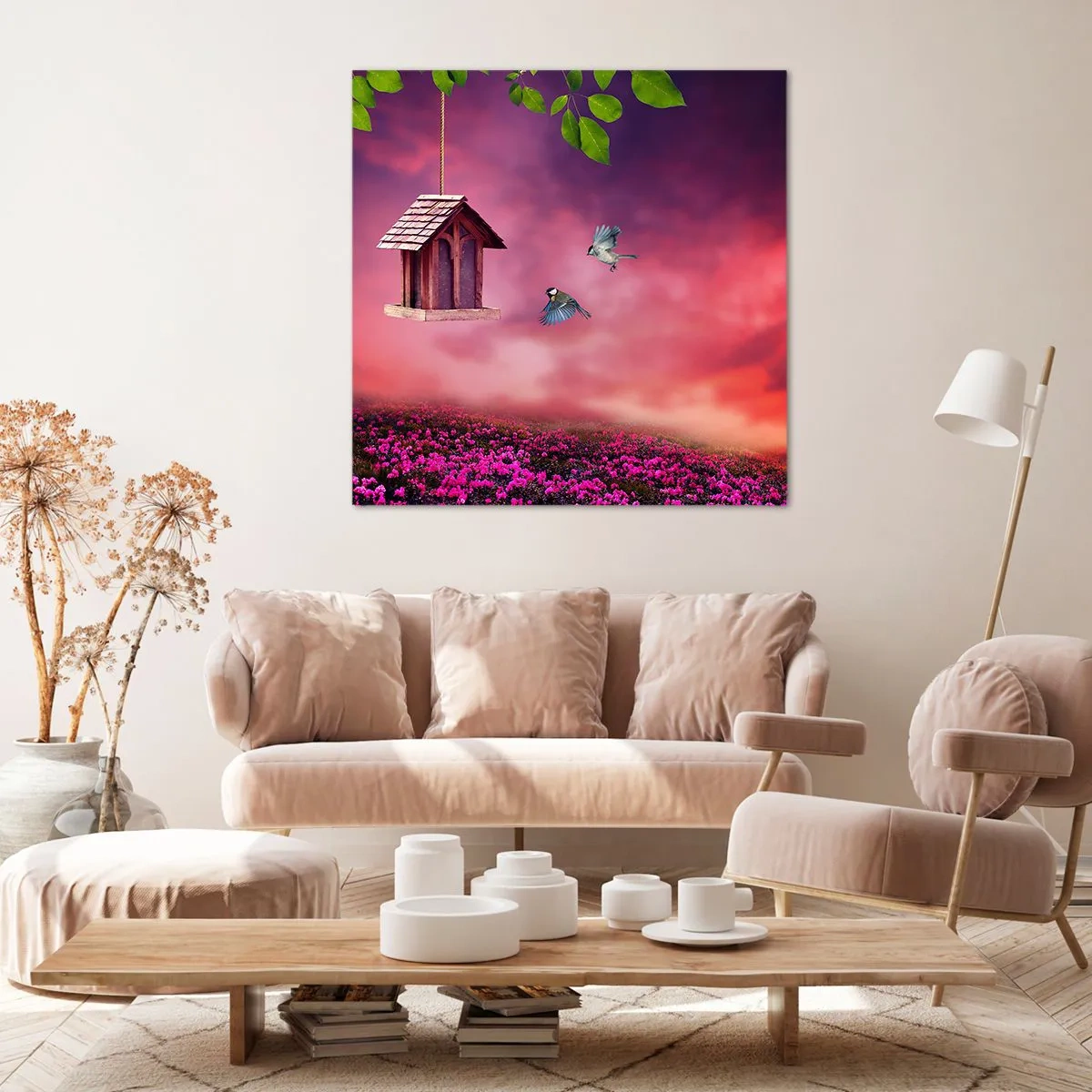 Cuadro sobre lienzo - Impresión de Imagen - Invitación a una cena - 60x60 cm