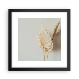 Póster en marco negro - Armonía y consuelo - 30x30 cm