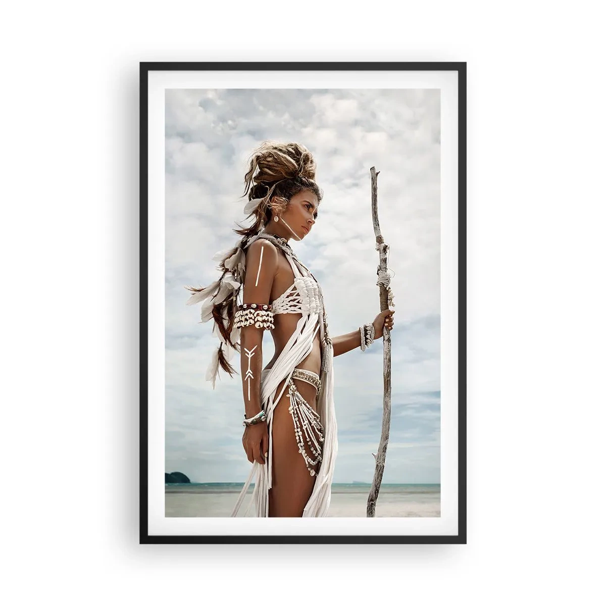 Póster en marco negro - Reina de los trópicos - 61x91 cm