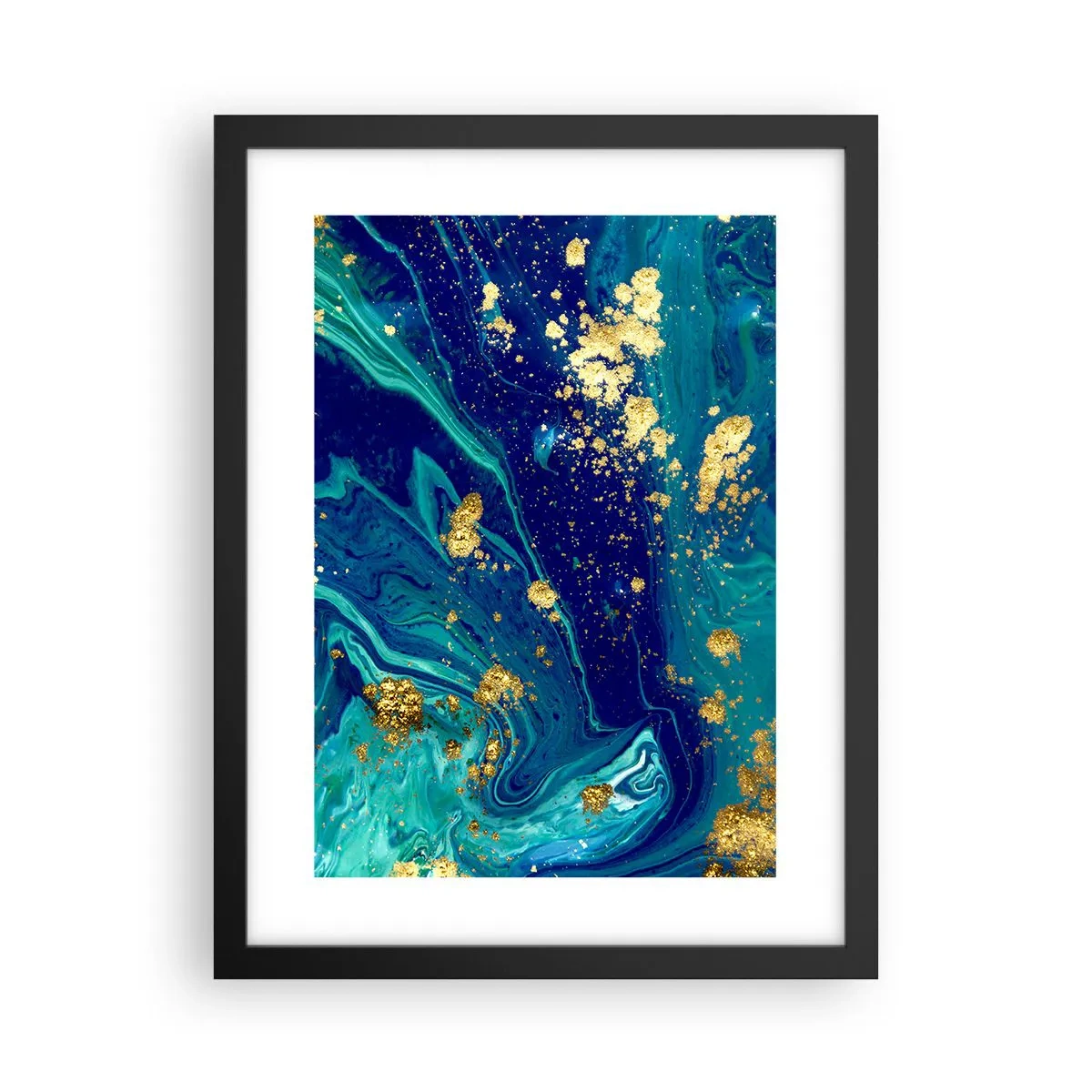 Póster en marco negro - Pétalos de sol - 30x40 cm