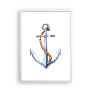 Póster en marco blanco - ¡Ah, aventura! - 50x70 cm