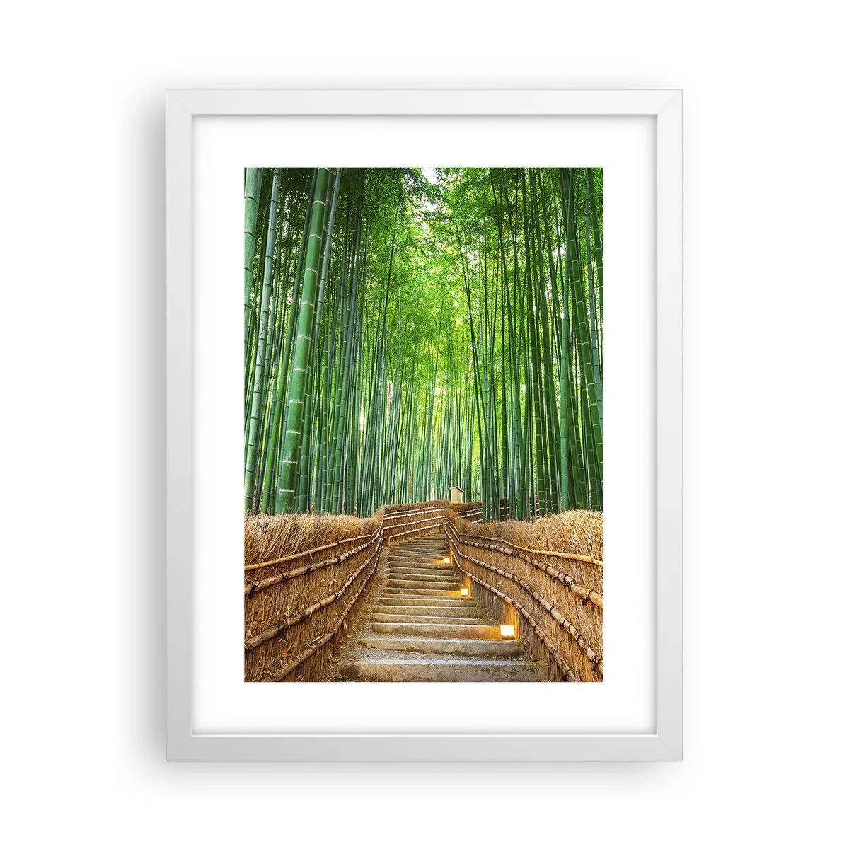 Póster en marco blanco - La esencia de la naturaleza asiática - 30x40 cm