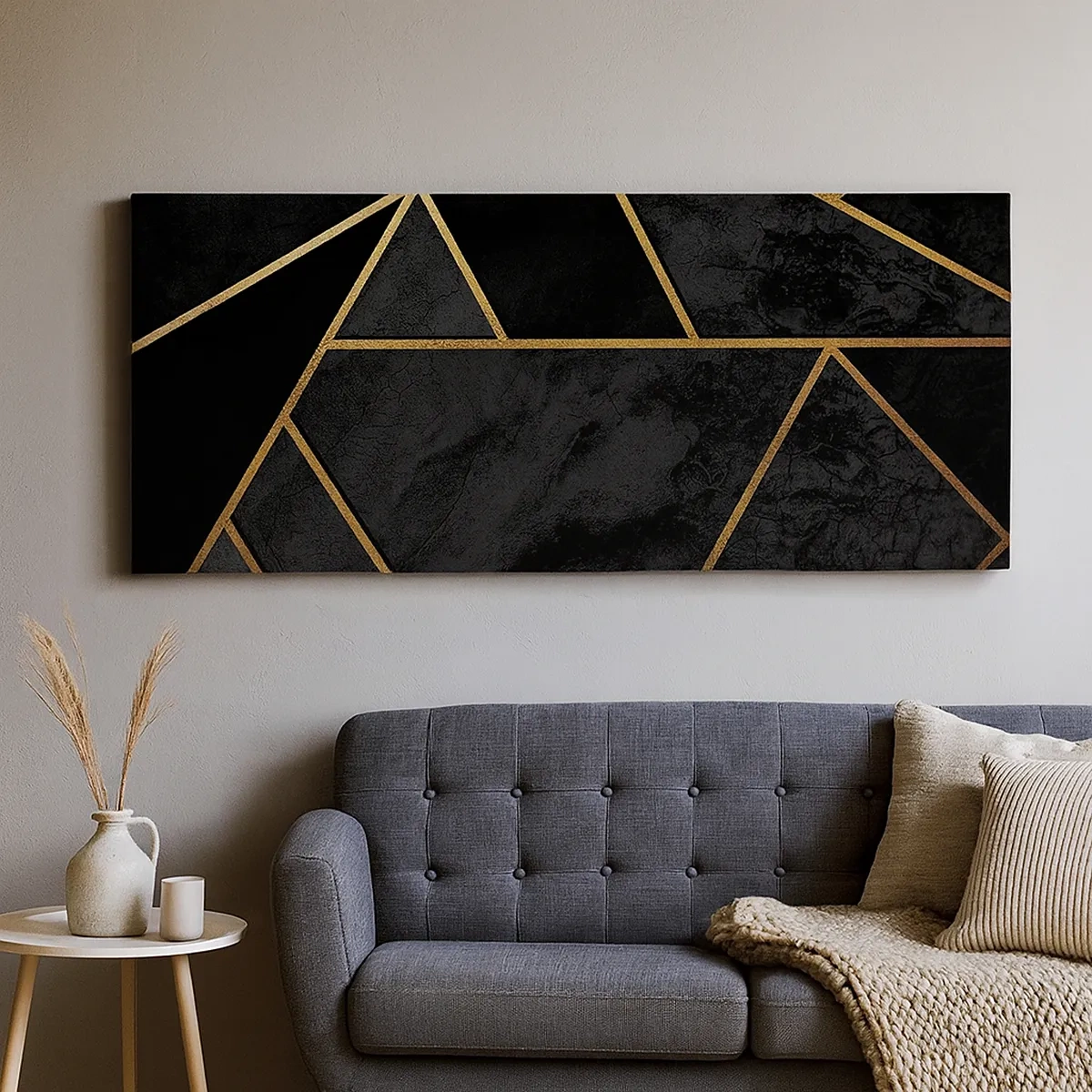 Cuadro sobre lienzo - Impresión de Imagen - Oscuridad y brillo - 30x30 cm