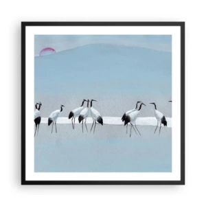 Póster en marco negro - Después de un día caluroso - 60x60 cm