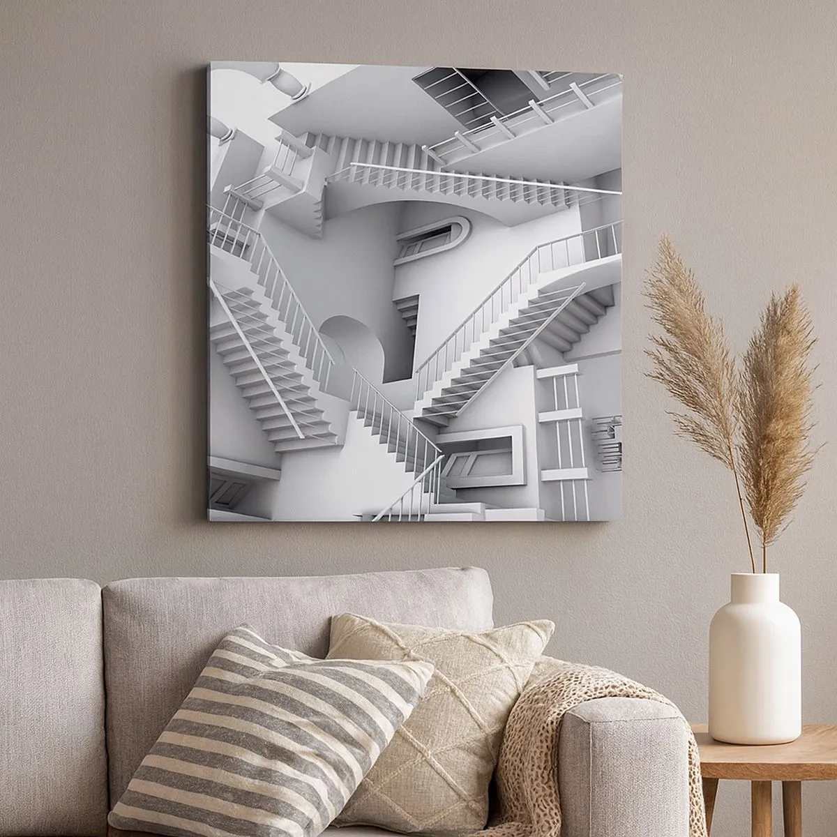 Cuadro sobre lienzo - Impresión de Imagen - Paradojas del espacio - 30x30 cm