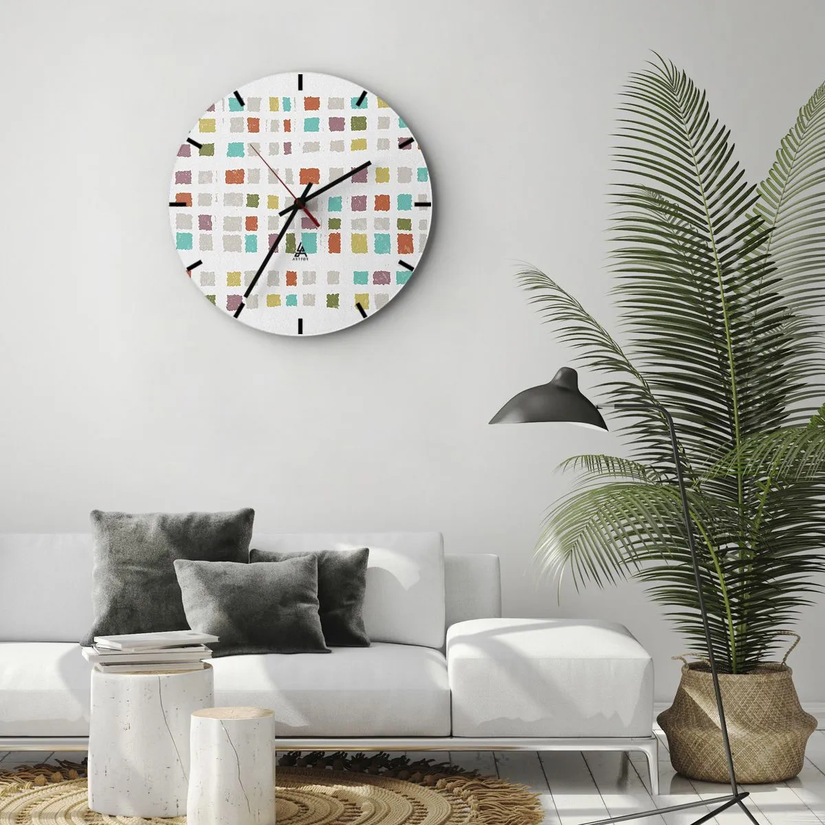 Reloj de pared - Reloj de vidrio - Juego desconocido - 40x40 cm