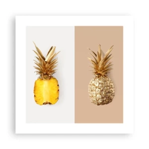 Póster - Piña y media - 40x40 cm