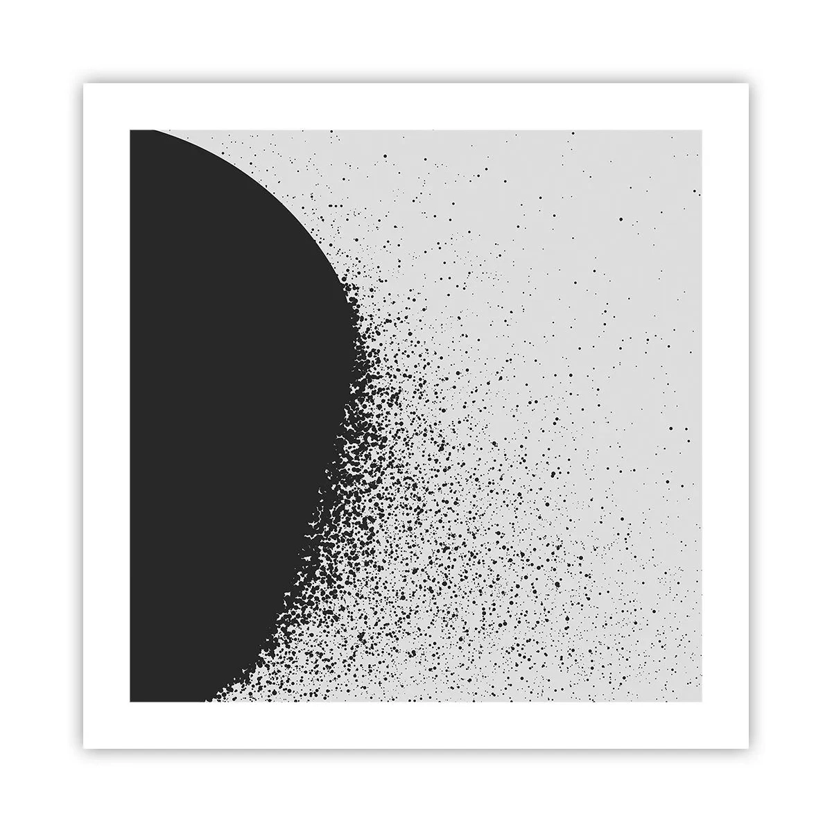 Póster - El movimiento de las partículas - 50x50 cm