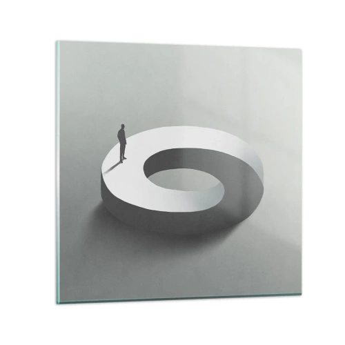 Cuadro sobre vidrio - Impresiones sobre Vidrio - Ser sabio no es una labor sencilla - 40x40 cm