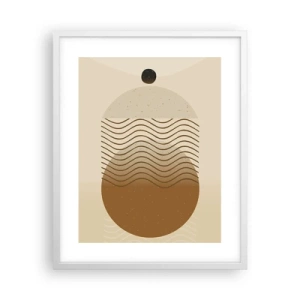 Póster en marco blanco - Sobre el origen de las figuras geométricas - 40x50 cm