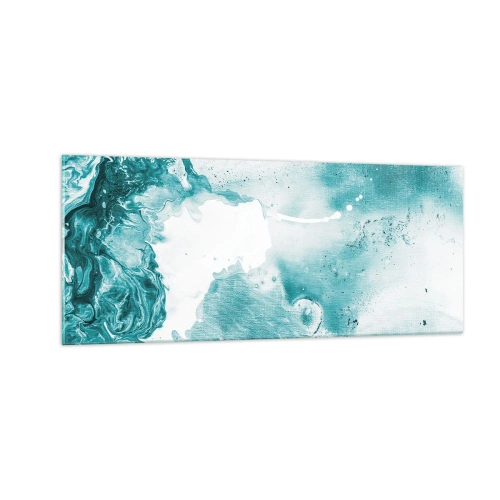 Cuadro sobre vidrio - Impresiones sobre Vidrio - Remansos de azul - 100x40 cm