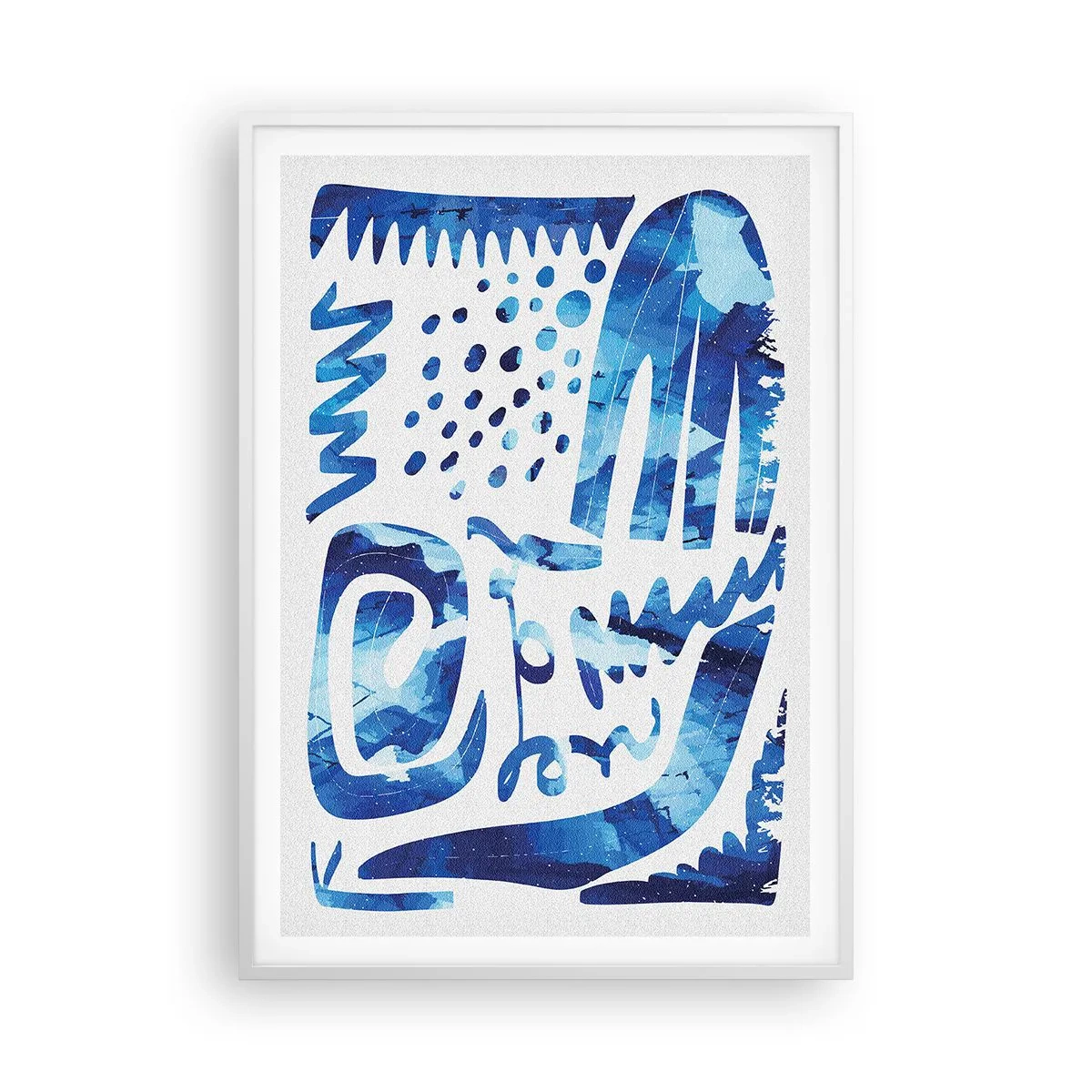 Póster en marco blanco - Vuelta a las raíces - 70x100 cm