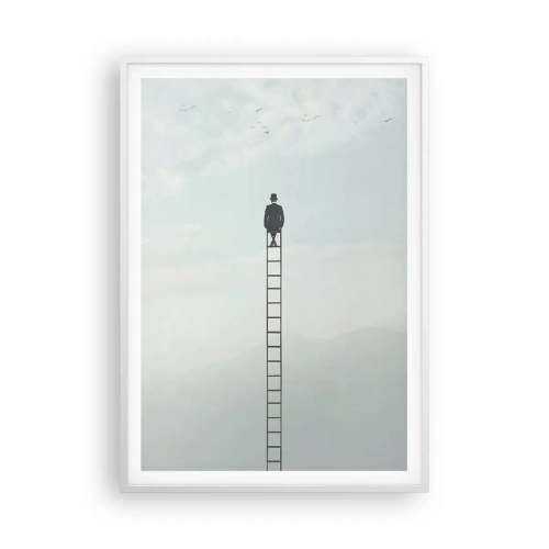 Póster en marco blanco - Hacia lo más alto - 70x100 cm