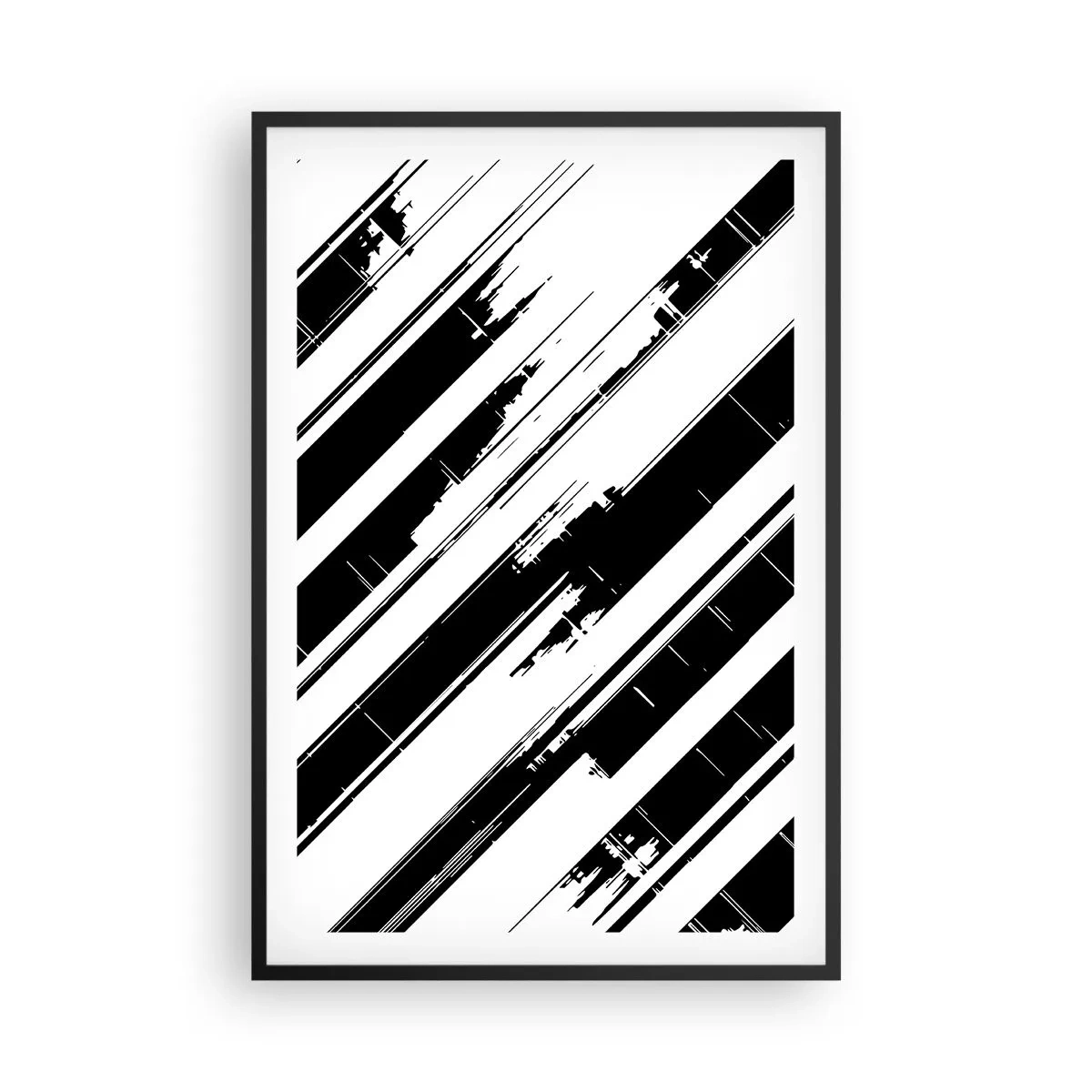 Póster en marco negro - Composición intensa y dinámica - 61x91 cm