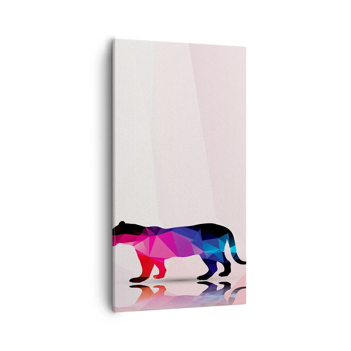 Cuadro sobre lienzo - Impresión de Imagen - Pantera de diamante - 55x100 cm