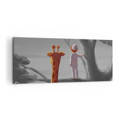 Cuadro sobre lienzo - Impresión de Imagen - ¿Está sucediendo de verdad? - 100x40 cm