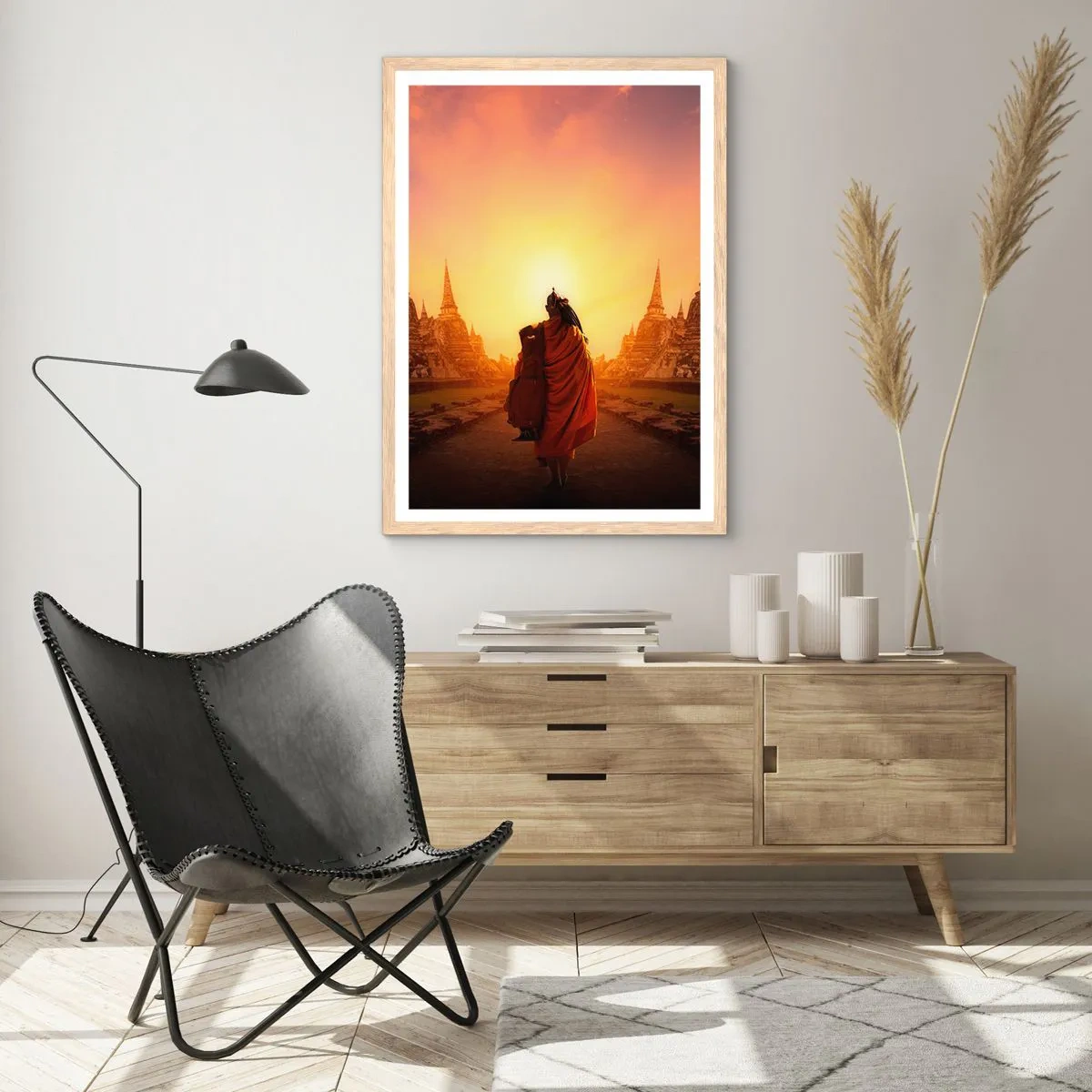 Póster en marco roble claro - En paz por la eternidad - 70x100 cm