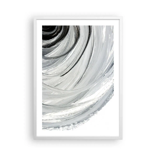 Póster en marco blanco - Composición orbital - 50x70 cm