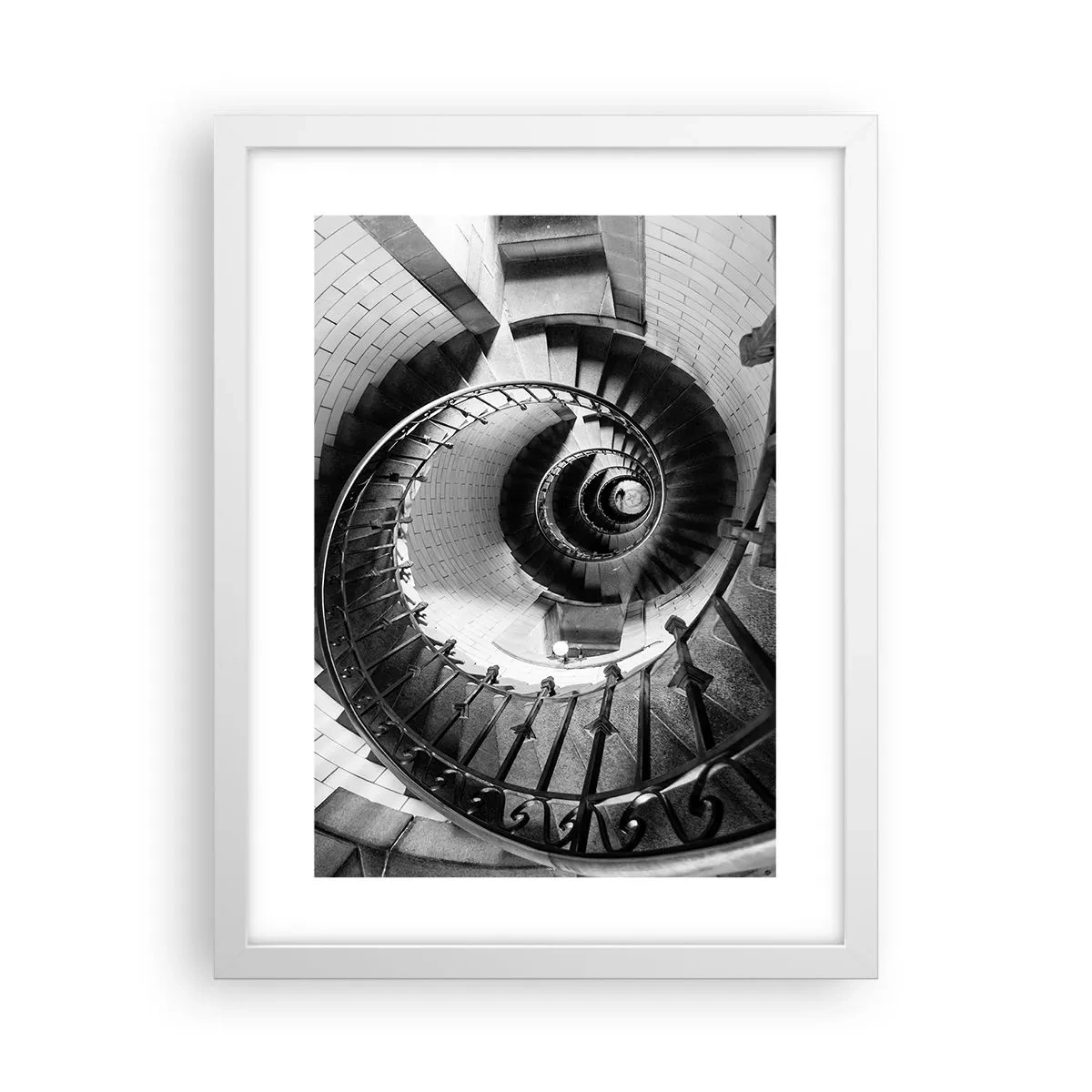 Póster en marco blanco - Cada vez más alto - 30x40 cm