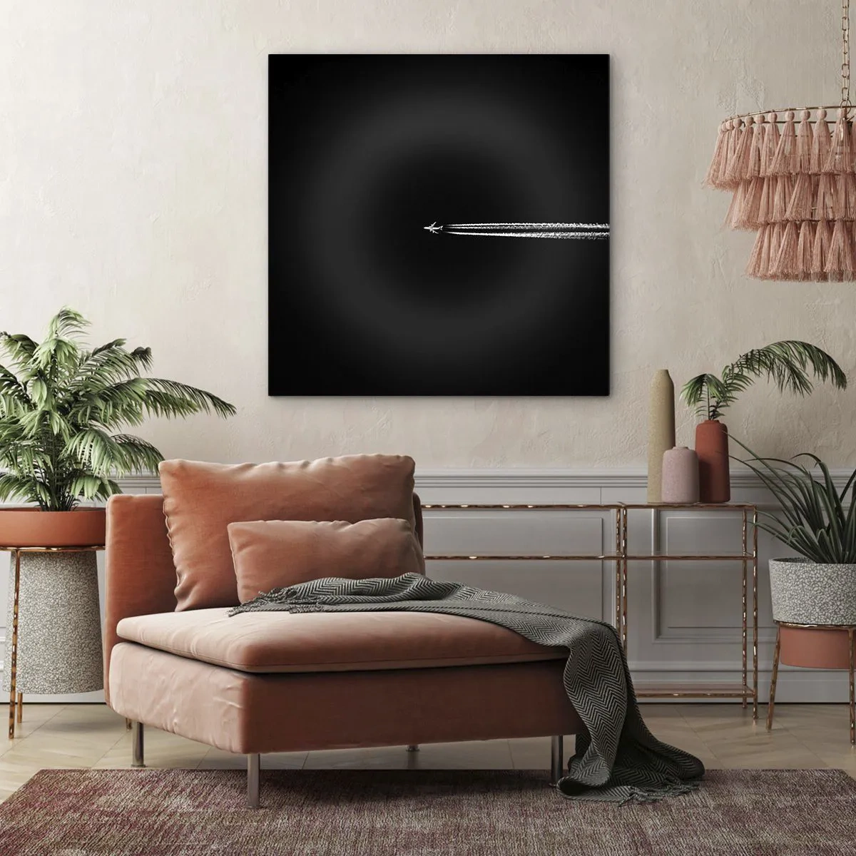Cuadro sobre lienzo - Impresión de Imagen - En otra dimensión - 70x70 cm