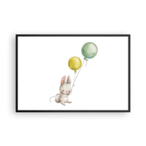 Póster en marco negro - ¡Yo también volaré! - 91x61 cm