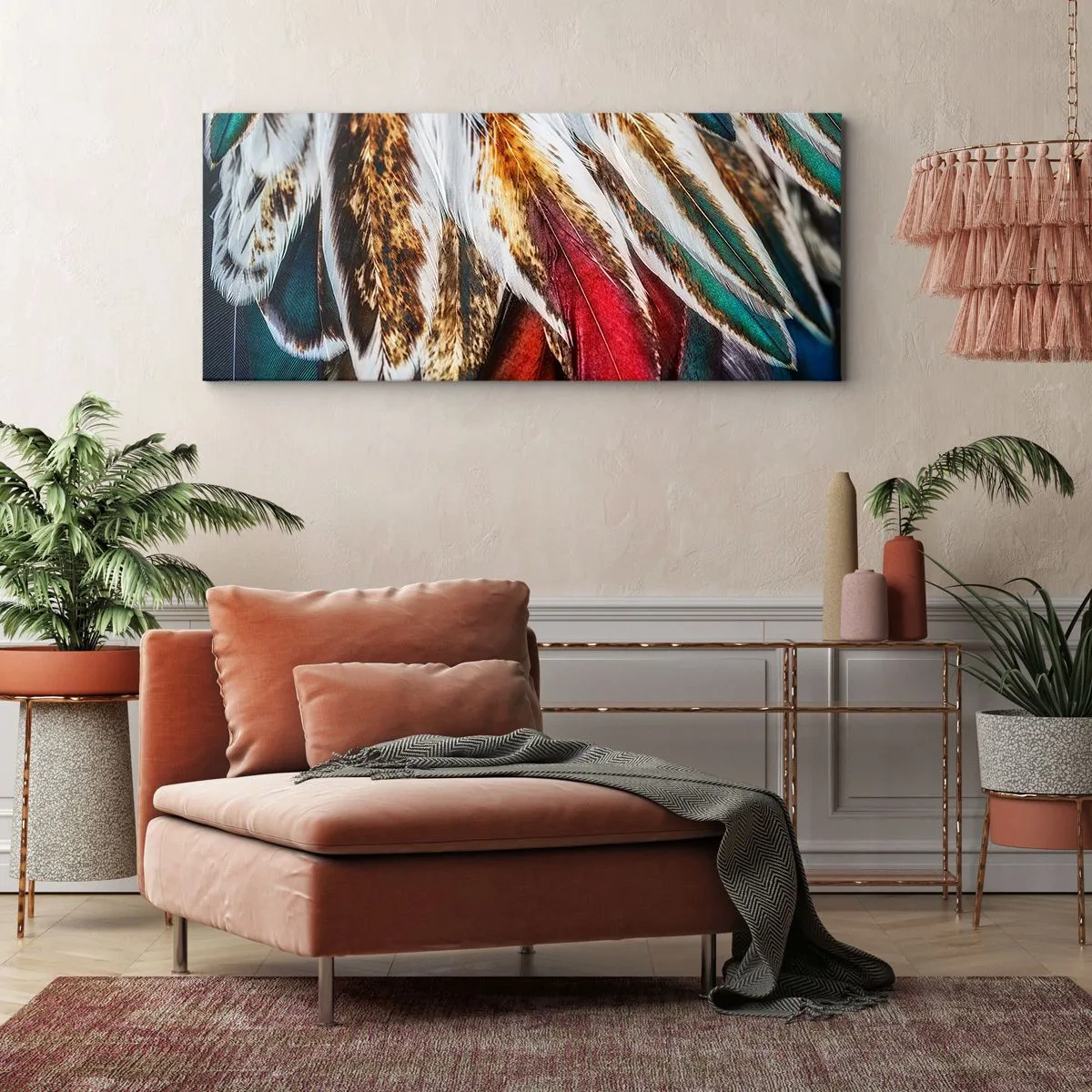 Cuadro sobre lienzo - Impresión de Imagen - Los misterios del vuelo - 100x40 cm