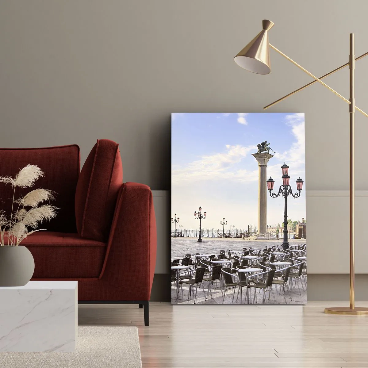 Cuadro sobre lienzo - Impresión de Imagen - Vamos, todo está listo - 65x120 cm