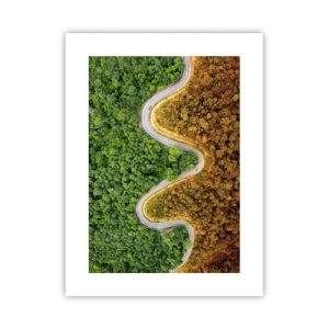 Póster - Frontera serpenteante - 30x40 cm