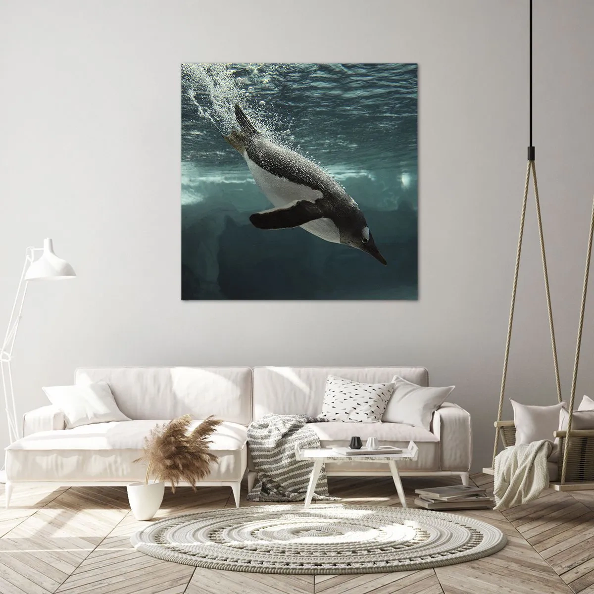 Cuadro sobre lienzo - Impresión de Imagen - Bienvenido a mi mundo - 60x60 cm