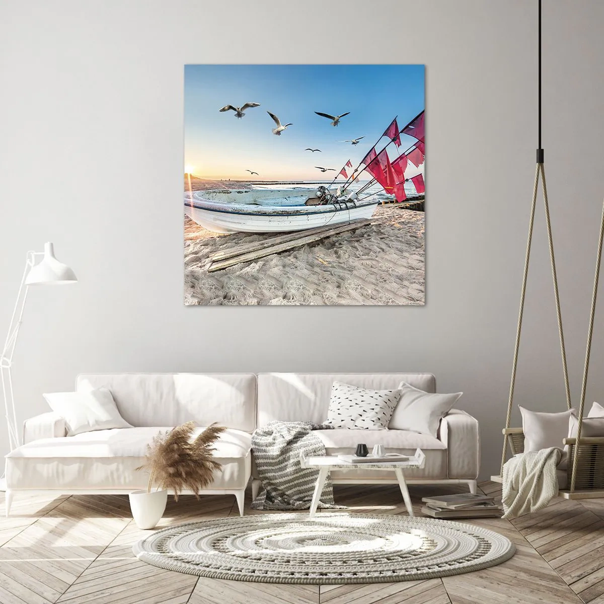 Cuadro sobre lienzo - Impresión de Imagen - Un merecido descanso - 70x70 cm