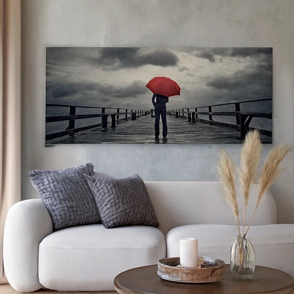 Cuadro sobre lienzo - Impresión de Imagen - No importa que llueva - 30x30 cm