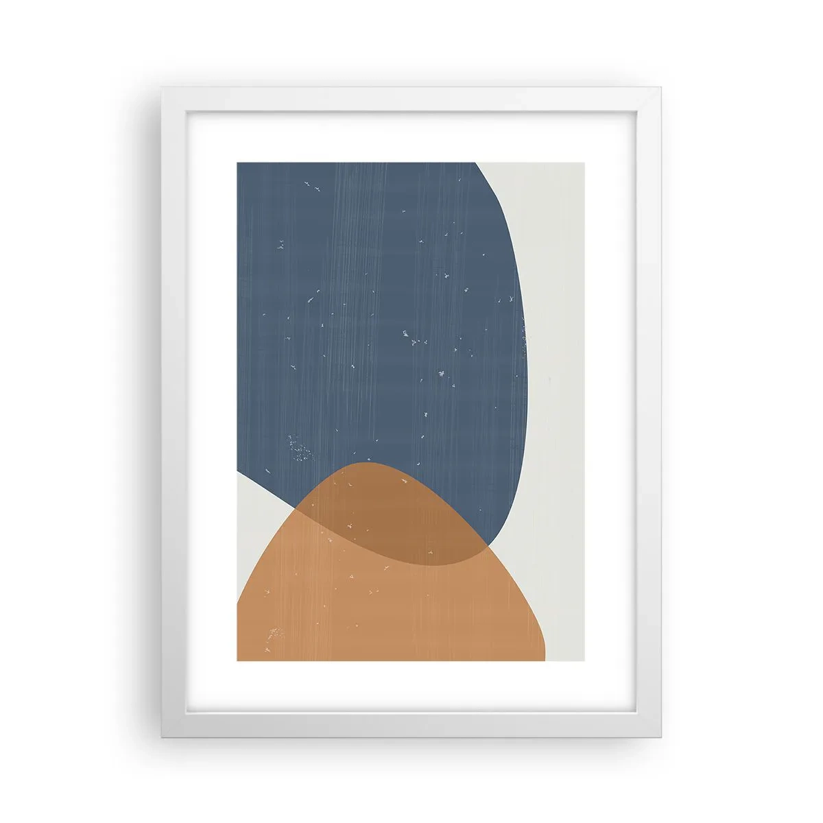 Póster en marco blanco - Óvalos e influencias - 30x40 cm