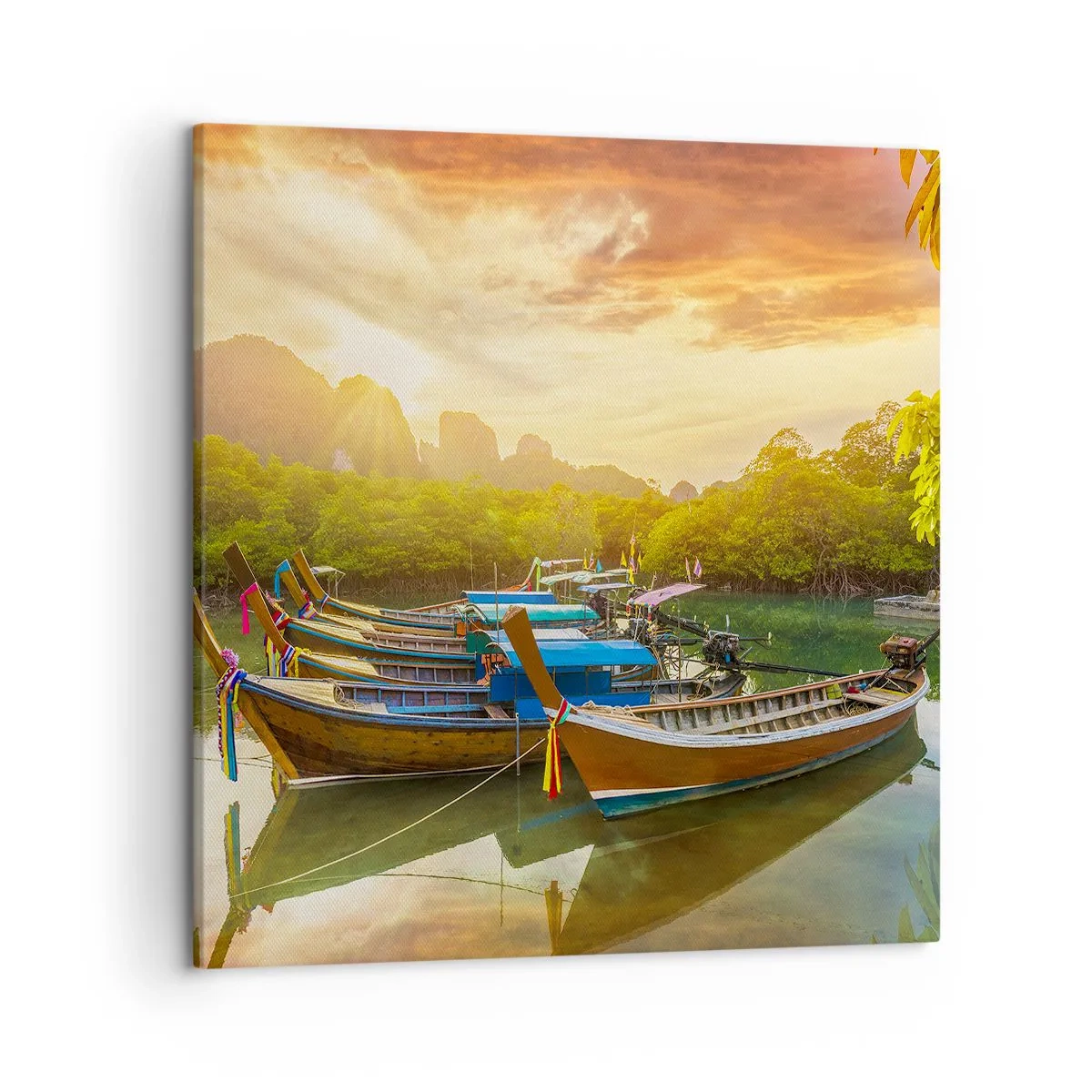 Cuadro sobre lienzo - Impresión de Imagen - Antes de un día ajetreado - 50x50 cm